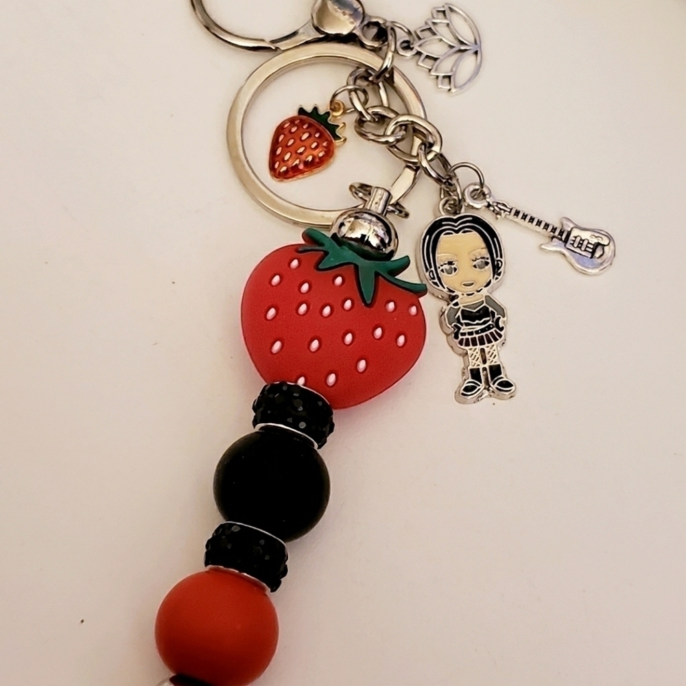Handmade Nana Osaki Anime Strawberry Keychain